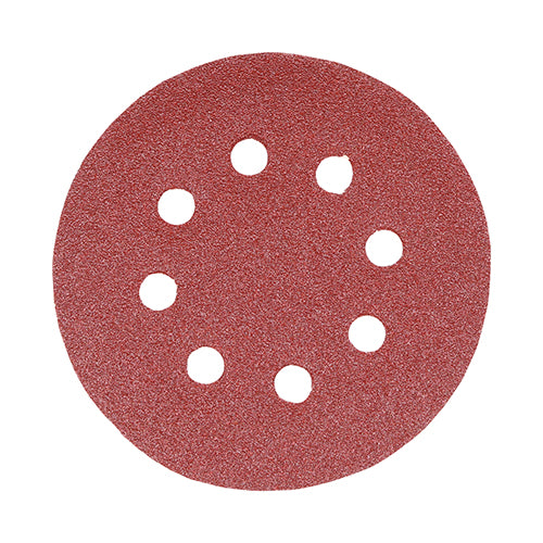 Random Orbital Sanding Discs 80 Grit Red - 125mm Image