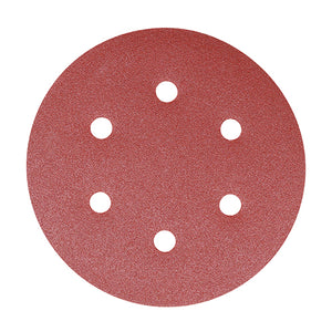 Random Orbital Sanding Discs Mixed Red - 150mm (80/120/180) Image
