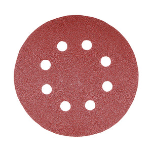 Random Orbital Sanding Discs Mixed Red - 125mm (80/120/180) Image