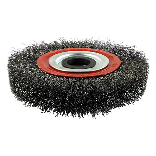 Wheel Brush with Plastic Reducer Set Crimped Steel Wire - 150mm Image