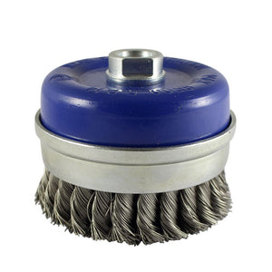 Angle Grinder Cup Brush Twisted Knot Stainless Steel - 100mm Image