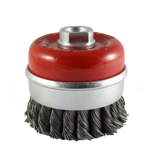 Angle Grinder Cup Brush Twisted Knot Steel Wire - 100mm Image