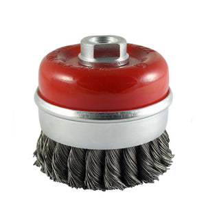 Angle Grinder Cup Brush Twisted Knot Steel Wire - 80mm Image