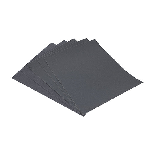 Wet & Dry Sanding Sheets 1200 Grit Black - 230 x 280mm Image