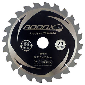 0° Mitre Saw Blade - 216 x 30 x 24T Image