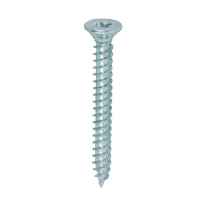 Twin-Threaded Countersunk Silver Woodscrews - 4 x 1 Image