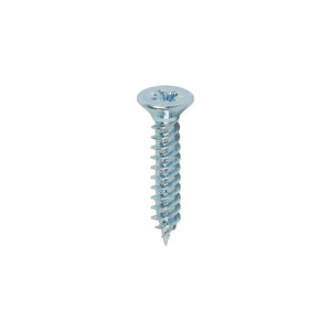 Twin-Threaded Countersunk Silver Woodscrews - 4 x 5/8 Image