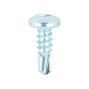 Self-Drilling Metal Framing Pan Head Silver Screws - 8 x 1/2 Image