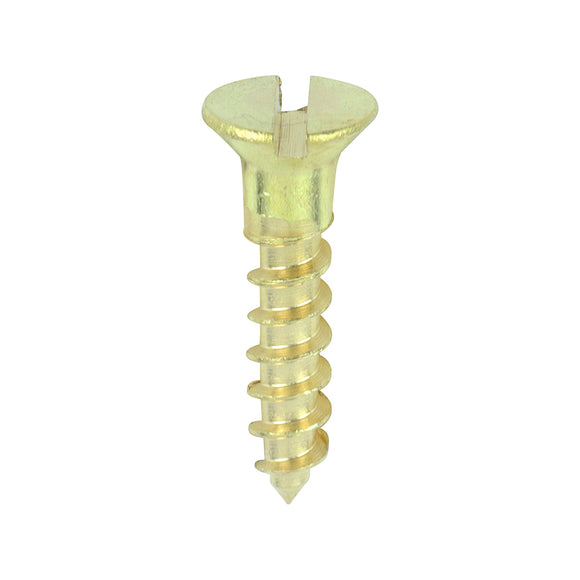 Solid Brass Countersunk Woodscrews - 8 x 3/4 Image