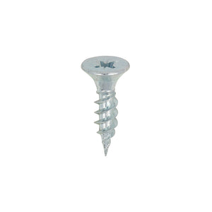 Twin-Threaded Countersunk Silver Woodscrews - 10 x 3/4 Image