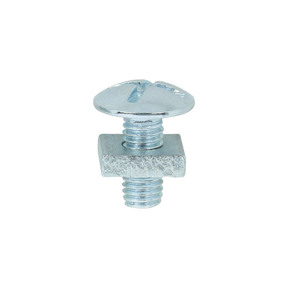 Roofing Bolts & Square Nuts Silver - M5 x 12 Image