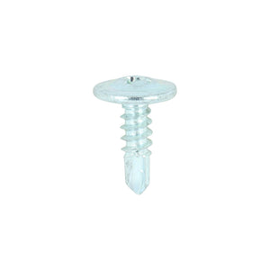 Self-Drilling Wafer Head Silver Screws - 8 x 9/16 Image