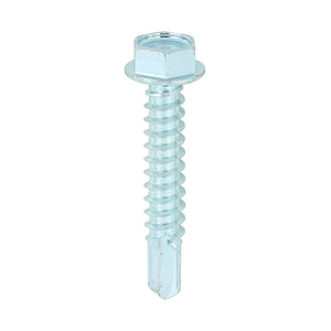 Self-Drilling Light Section Silver Screws - 12 x 1 1/4 Image