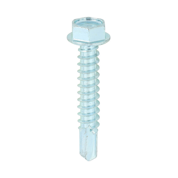 Self-Drilling Light Section Silver Screws - 12 x 1 1/4 Image