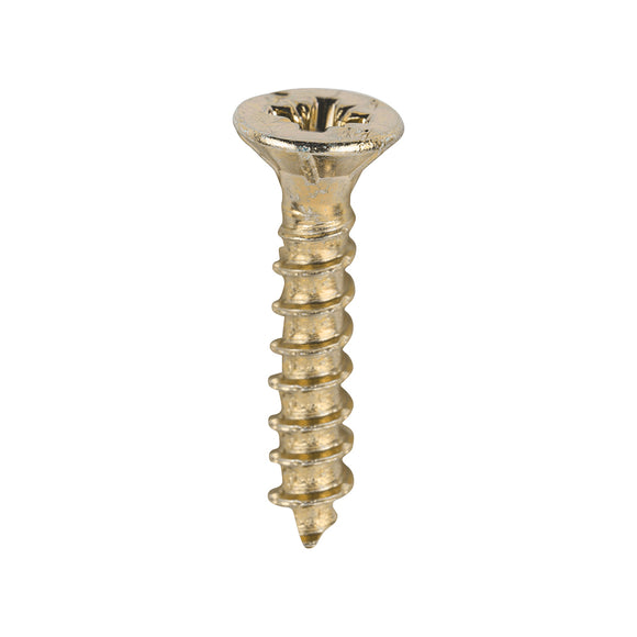 Velocity Premium Multi-Use Countersunk Gold Woodscrews - 3.0 x 16 Image