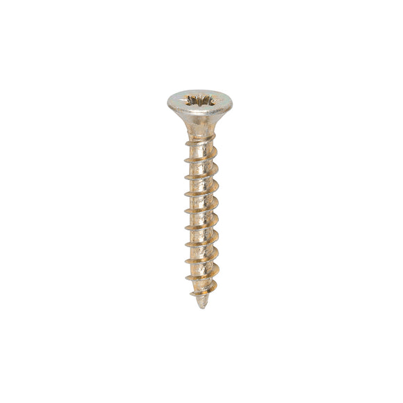 Solo Countersunk Gold Woodscrews - 3.0 x 20 Image
