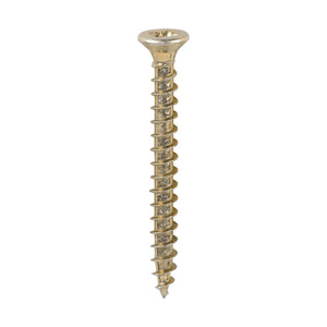 Solo Countersunk Gold Woodscrews - 3.0 x 30 Image
