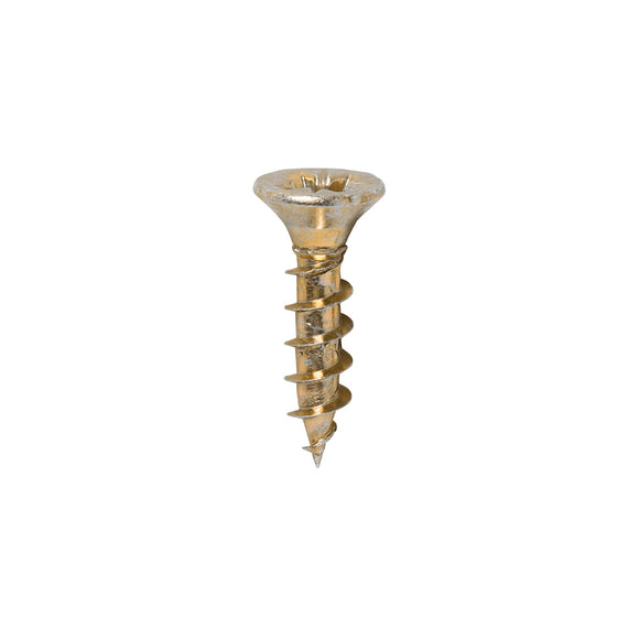 Solo Countersunk Gold Woodscrews - 3.5 x 15 Image