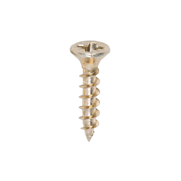 Solo Countersunk Gold Woodscrews - 3.5 x 17 Image