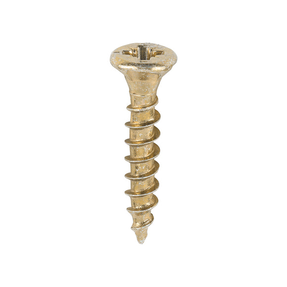 Velocity Premium Multi-Use Countersunk Gold Woodscrews - 3.5 x 20 Image