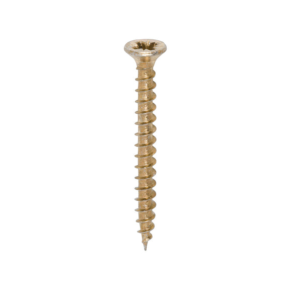 Solo Countersunk Gold Woodscrews - 3.5 x 35 Image