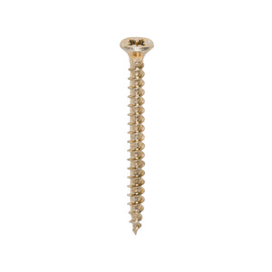 Solo Countersunk Gold Woodscrews - 3.5 x 40 Image