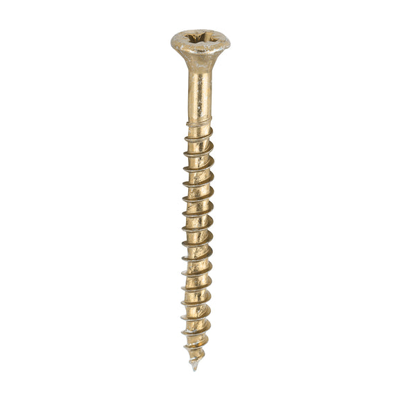 Velocity Premium Multi-Use Countersunk Gold Woodscrews - 3.5 x 40 Image