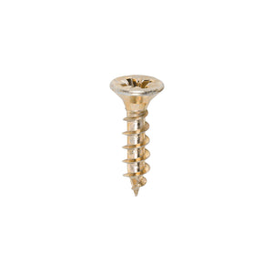 Solo Countersunk Gold Woodscrews - 4.0 x 17 Image