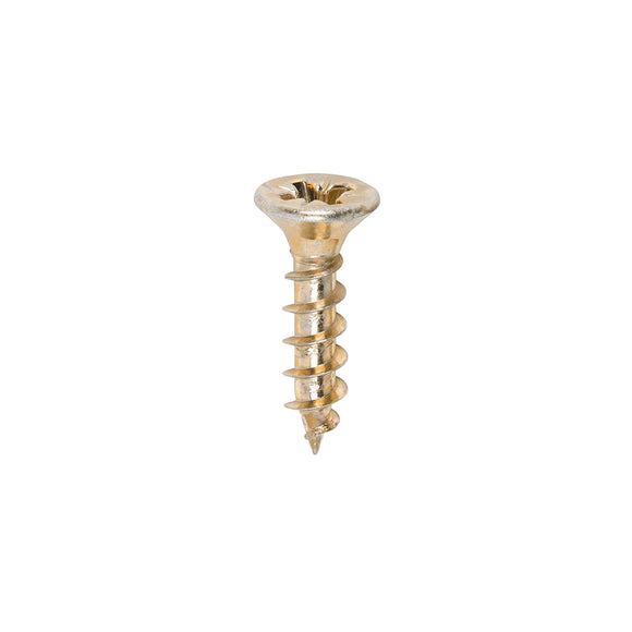 Solo Countersunk Gold Woodscrews - 4.0 x 17 Image