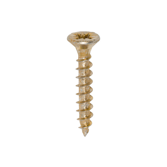 Solo Countersunk Gold Woodscrews - 4.0 x 25 Image