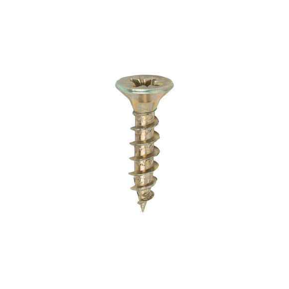 Solo Countersunk Gold Woodscrews - 4.5 x 20 Image