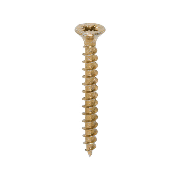 Solo Countersunk Gold Woodscrews - 4.5 x 40 Image