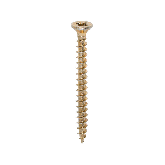 Solo Countersunk Gold Woodscrews - 4.5 x 50 Image