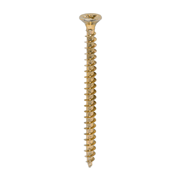Solo Countersunk Gold Woodscrews - 4.5 x 60 Image