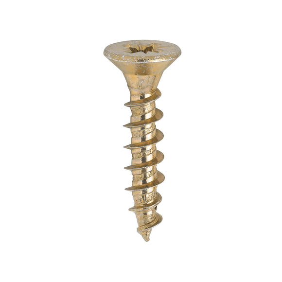 Solo Countersunk Gold Woodscrews - 5.0 x 25 Image