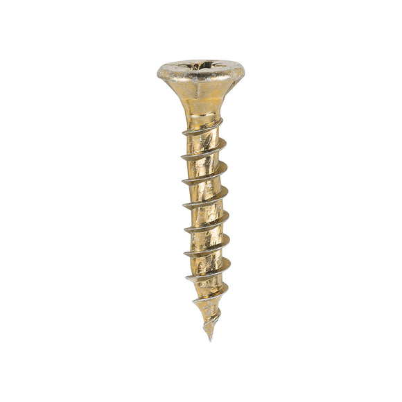 Velocity Premium Multi-Use Countersunk Gold Woodscrews - 5.0 x 30 Image