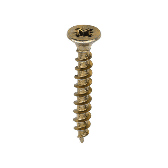 Solo Countersunk Gold Woodscrews - 5.0 x 35 Image