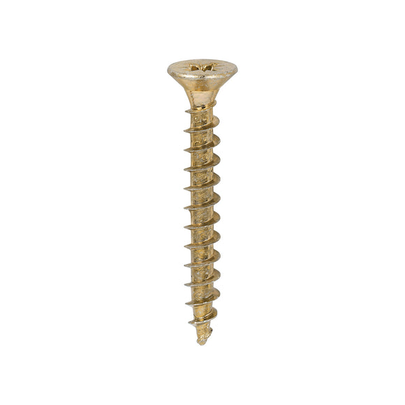 Solo Countersunk Gold Woodscrews - 5.0 x 40 Image
