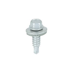 Sheet Steel Stitching Screws A2 Stainless Steel Bi-Metal with EPDM Washer - 6.3 x 22 Image