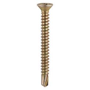 Window Fabrication Screws Countersunk PH Self-Tapping Self-Drilling Point Yellow - 3.9 x 45 Image