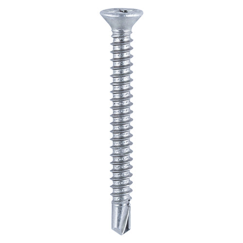Window Fabrication Screws Countersunk with Ribs PH Self-Tapping Self-Drilling Point Zinc - 3.9 x 16 Image