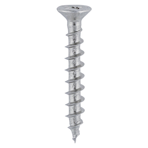 Window Fabrication Screws Countersunk with Ribs PH Single Thread Gimlet Tip Stainless Steel - 4.3 x 25 Image