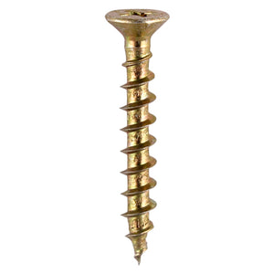 Window Fabrication Screws Countersunk with Ribs PH Single Thread Gimlet Point Yellow - 4.3 x 25 Image