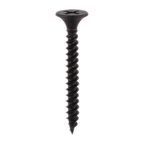 Drywall Fine Thread Bugle Head Black Screws - 3.5 x 32 Image