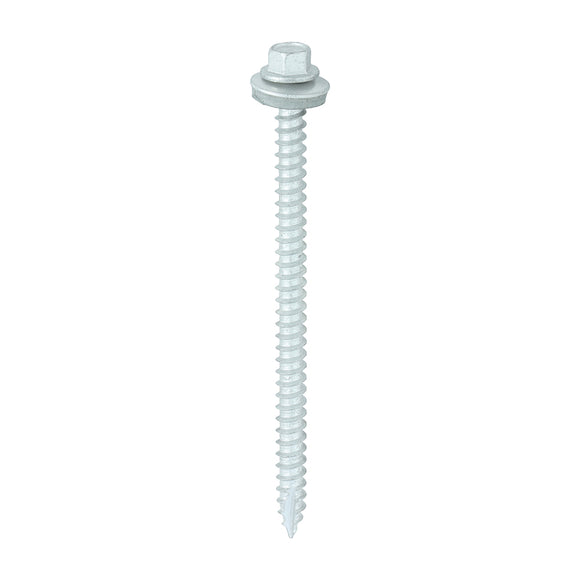 Slash Point Sheet Metal to Timber Screws Exterior Silver with EPDM Washer - 6.3 x 100 Image