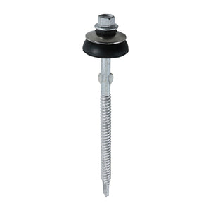 Self-Drilling Fiber Cement Board Exterior Silver Screw with BAZ Washer - 6.3 x 130 Image