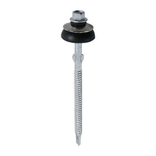 Self-Drilling Fiber Cement Board Exterior Silver Screw with BAZ Washer - 6.3 x 110 Image