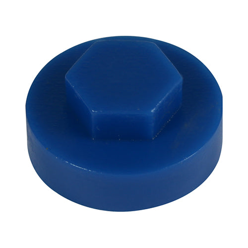 Hex Head Cover Caps Gentian Blue - 16mm Image