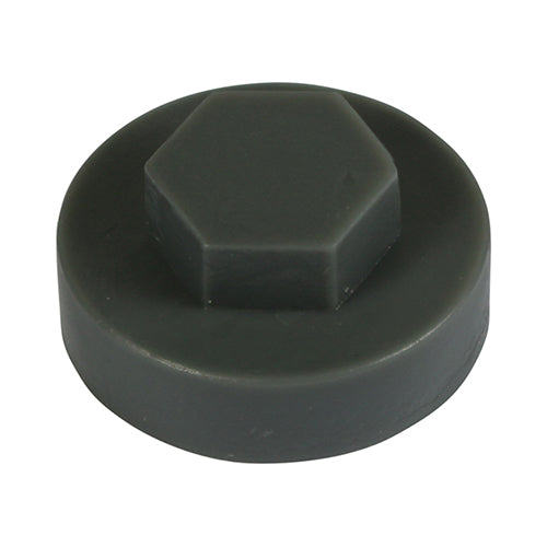 Hex Head Cover Caps Slate Grey - 19mm Image
