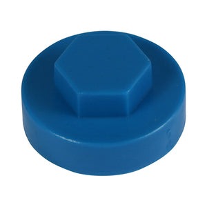 Hex Head Cover Caps Solent Blue - 16mm Image